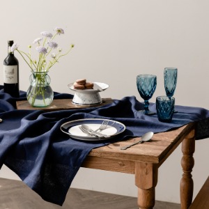 1976 로얄 블루 솔리드 테이블 커버 (2color)